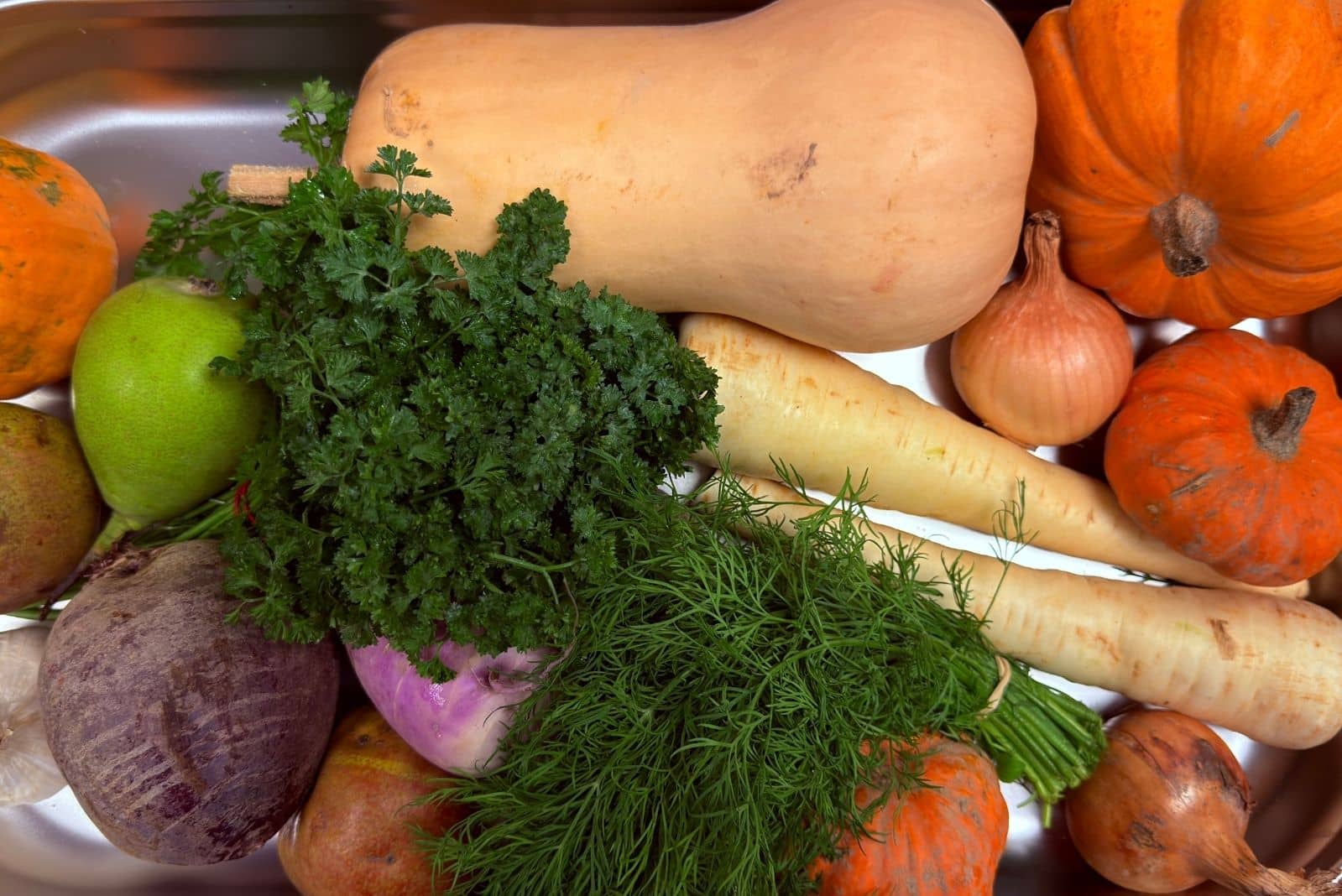 Sélection de légumes de saisons pour le restaurant Le Sarment d'Or en direct des producteurs