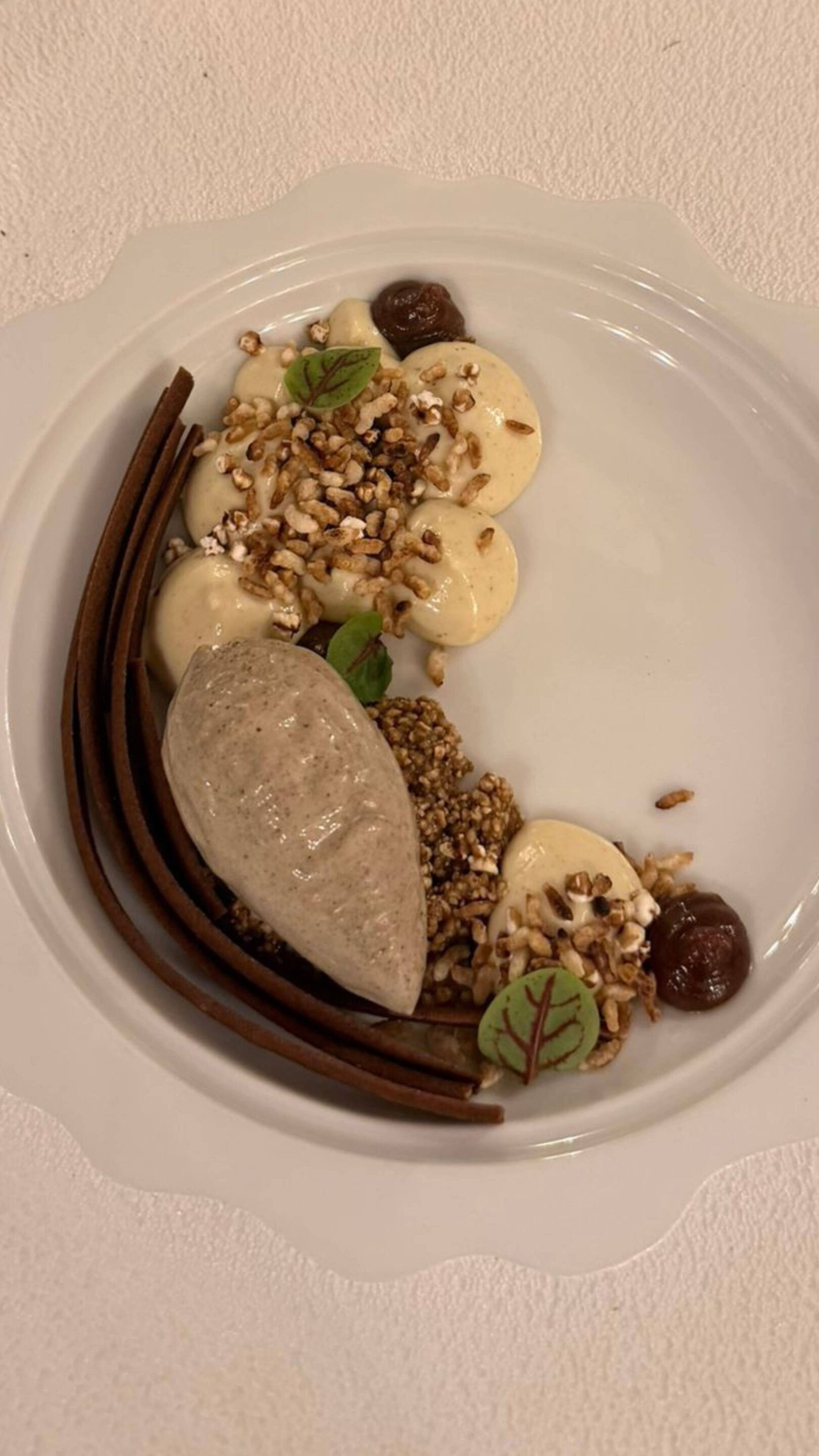 Dessert du Menu Tasting of the restaurant Le Sarment d'Or in Riquewihr - Spring card